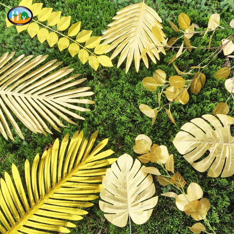 Gold Artificial Leaves