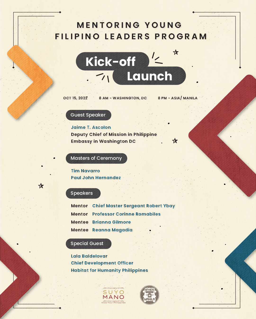 Global Mentoring Program for Young Filipino Leaders To Kick Off With A Bang 2 kick off 2