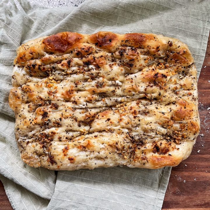 Rise Artisanal sourdough focaccia garlic and herbs e1665572544917