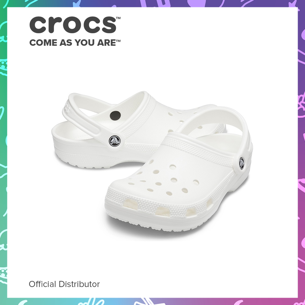 crocs clogs white