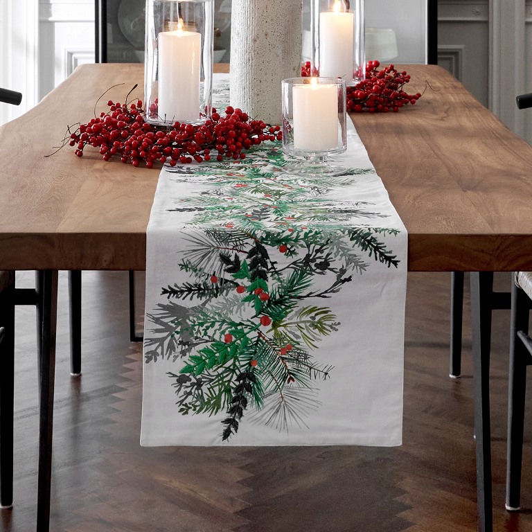 Crate and Barrel Christmas Table