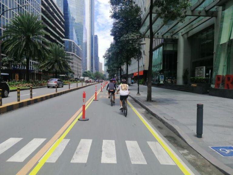 Makati City to Keep Protected Bike Lanes on Ayala Avenue and Create More Safety Design Solutions 1 ayala avenue bike lanes