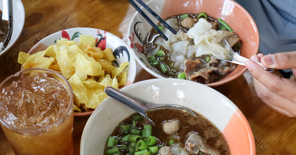 Feast on boat noodles