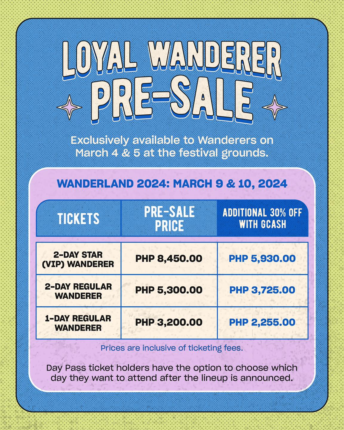 Wanderland Music and Arts Festival tickets