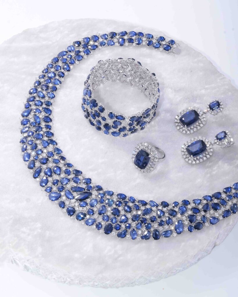 Diagold Blue Sapphire Set