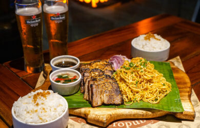 Tipsy Pig Pride Month Promo: Enjoy This Litson Baka With Garlic Noodles, Rice, and Beer for Two for Only P711
