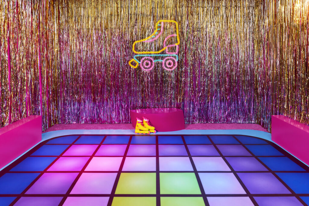 Ken s DreamHouse Airbnb Disco Roller Rink Credit Joyce Lee