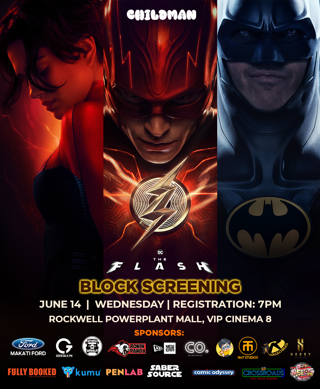 Join This Block Screening of DC Film "The Flash" on June 14 at Power Plant Mall