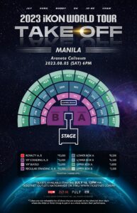 iKON seat plan Take Off Manila tour