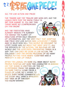 Eiichiro Oda letter