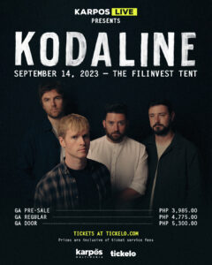 Karpos Live Kodaline Official Poster