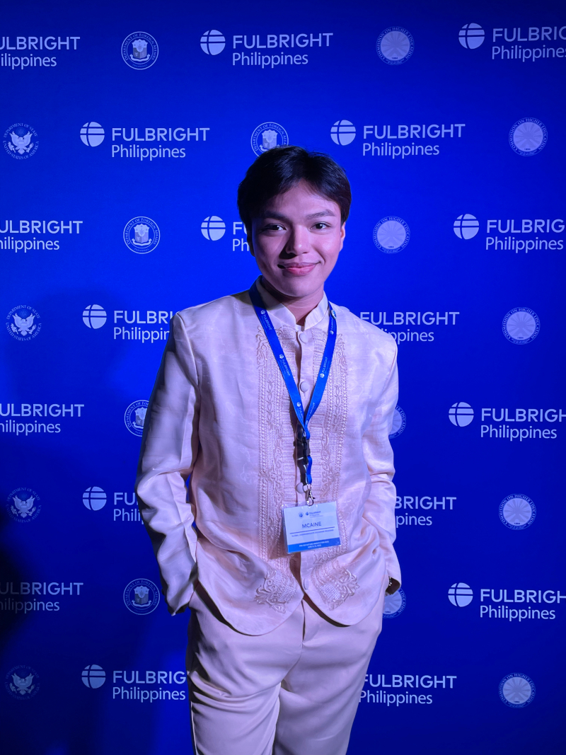 global ugrad scholar Mcaine Andrei Carlos