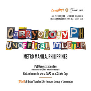 Carryology Philippines Enthusiasts and Urban Traveller & Co.