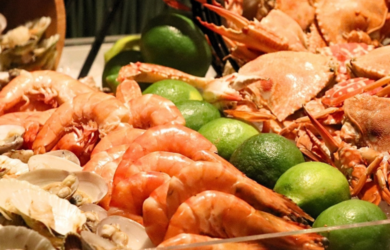 Sheraton Manila Bay seafood dishes