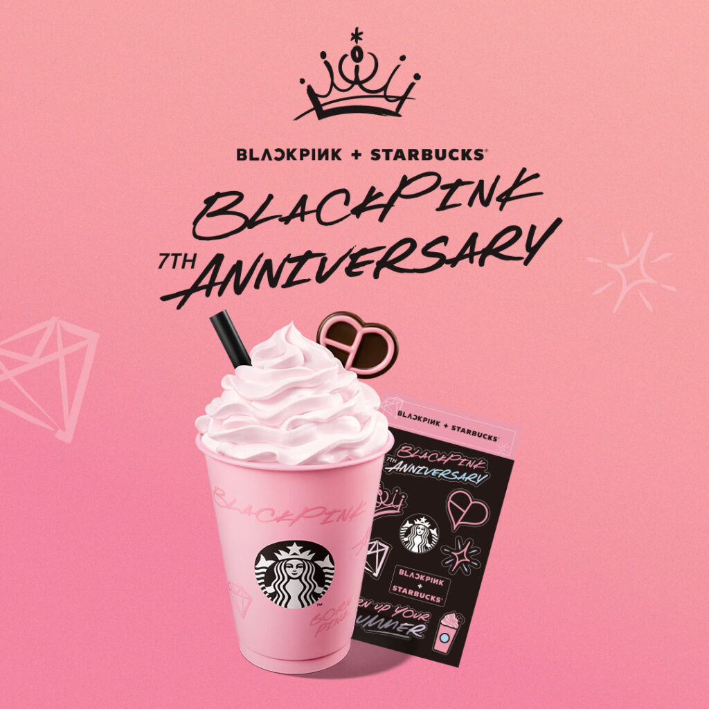Starbucks celebrates BLACKPINKs 7th anniversary