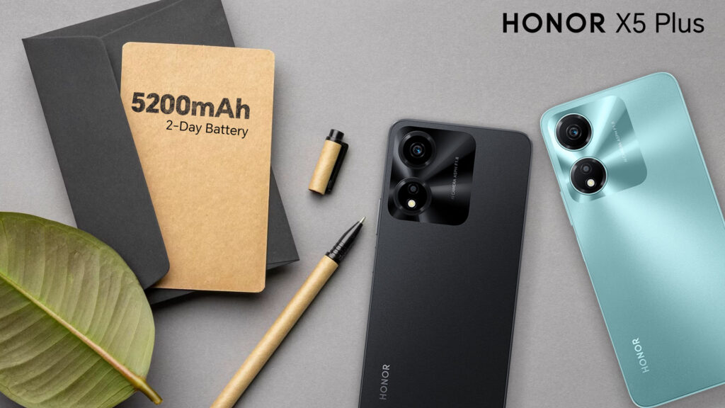 HONOR X5 Plus sports 2 day battery life