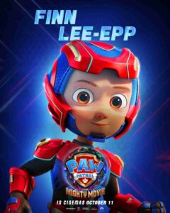 PAW PATROL THE MIGHTY MOVIE CAMEO POSTER BLUE RYDER resized