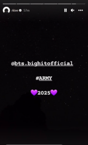RM IG story BTS contract renewal 2