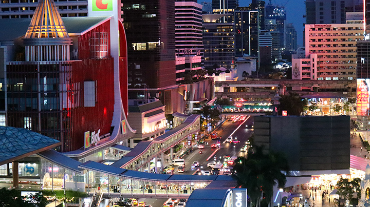 (c) WIM in Thailand | Great city view of the busy Central Bangkok