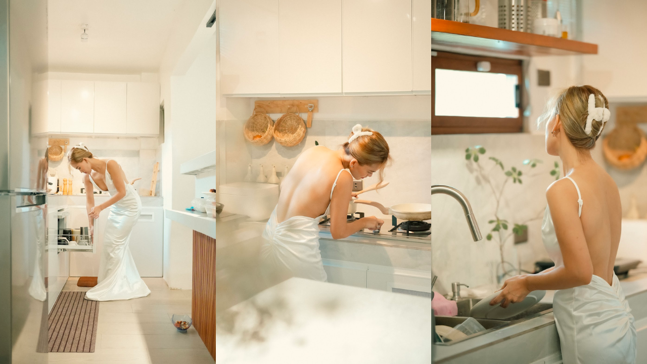 LOOK: Instagram Husband Photographs Wife in Wedding Dress Doing Chores 2 Instagram Husband Photographs Wife in Wedding Dress Doing Chores Instagram Husband Photographs Wife in Wedding Dress Doing Chores