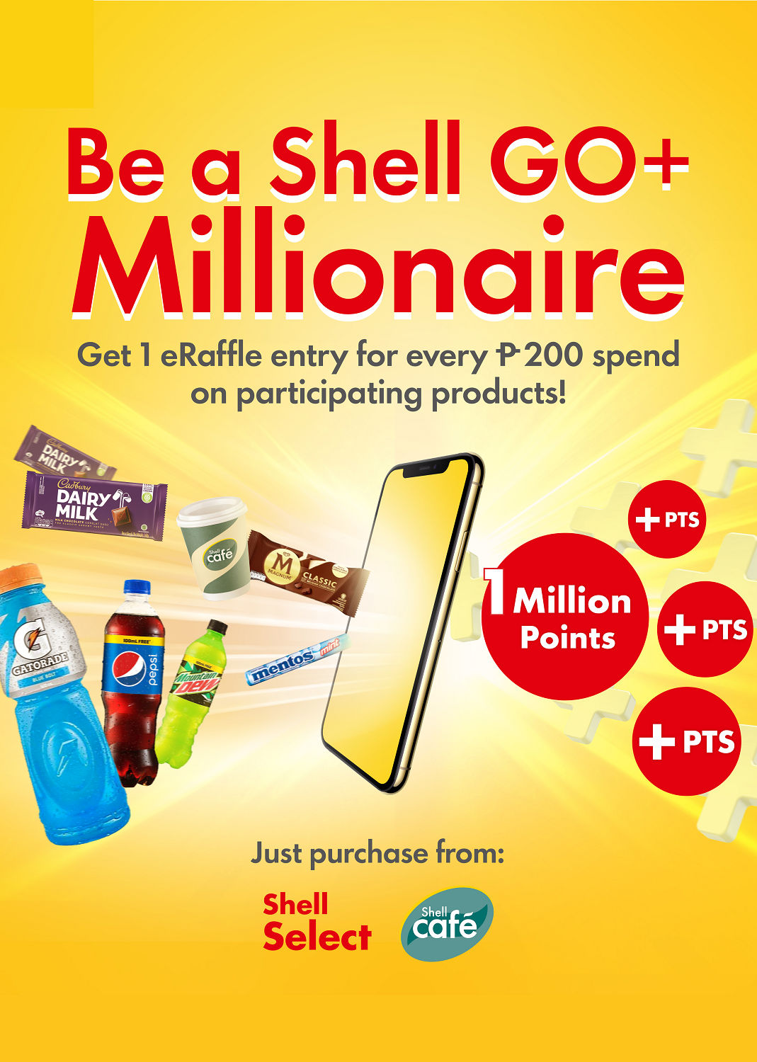 Earn Raffle Entries to Win 1 Million Shell Go+ Points When In Manila