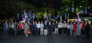 Pru Life UK executives Zobel de Ayala family members and ALI mancom members during the launch of the 15th edition of Festival of Lights