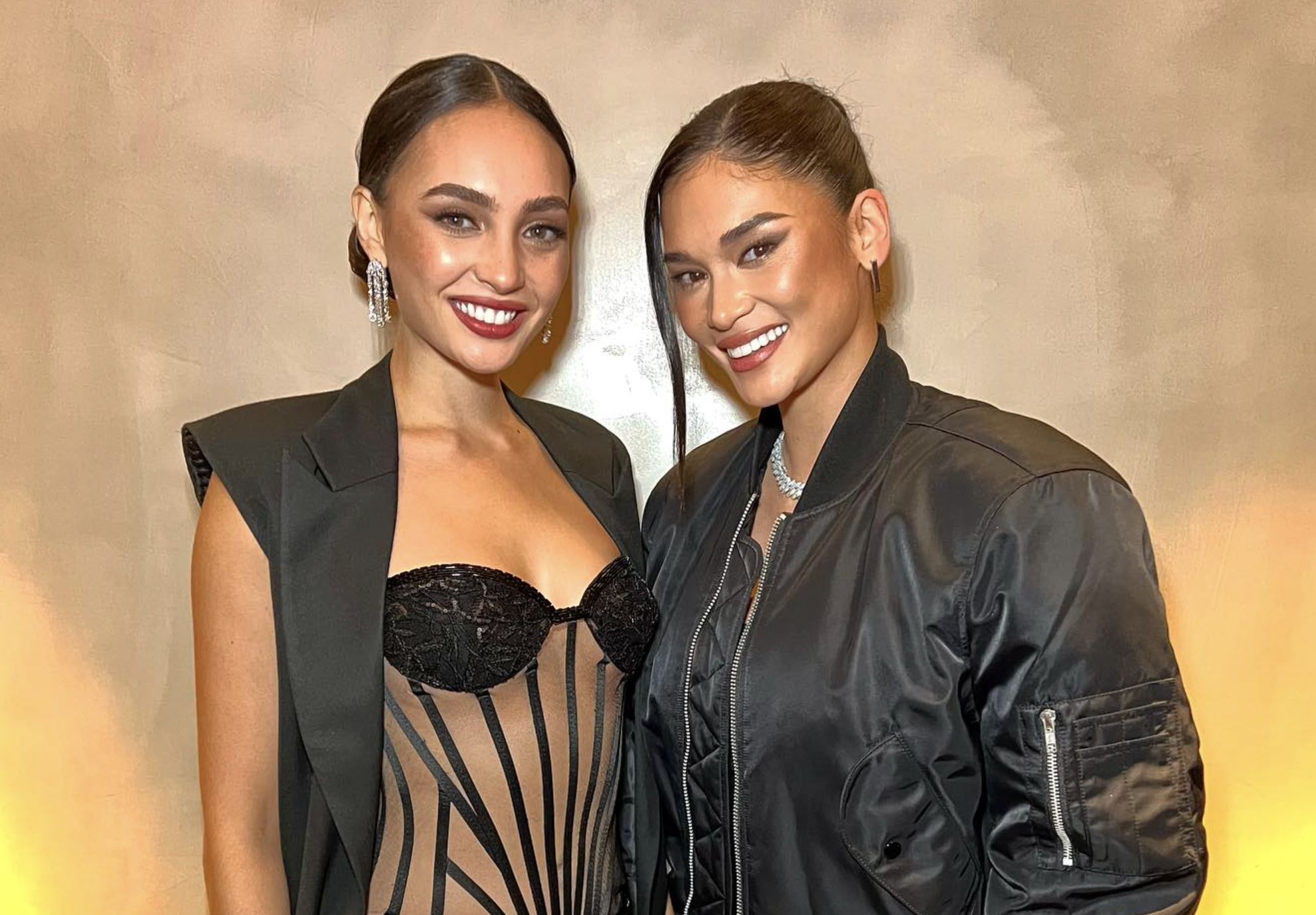 LOOK: R'Bonney Gabriel and Pia Wurtzbach Meet in Paris Fashion Week 2023 - Vimarsana News