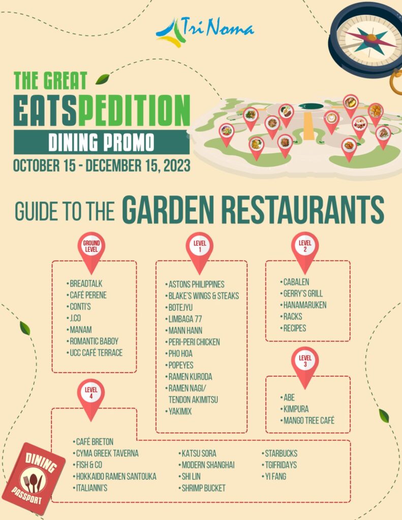 Trinoma Garden Restaurants 2023
