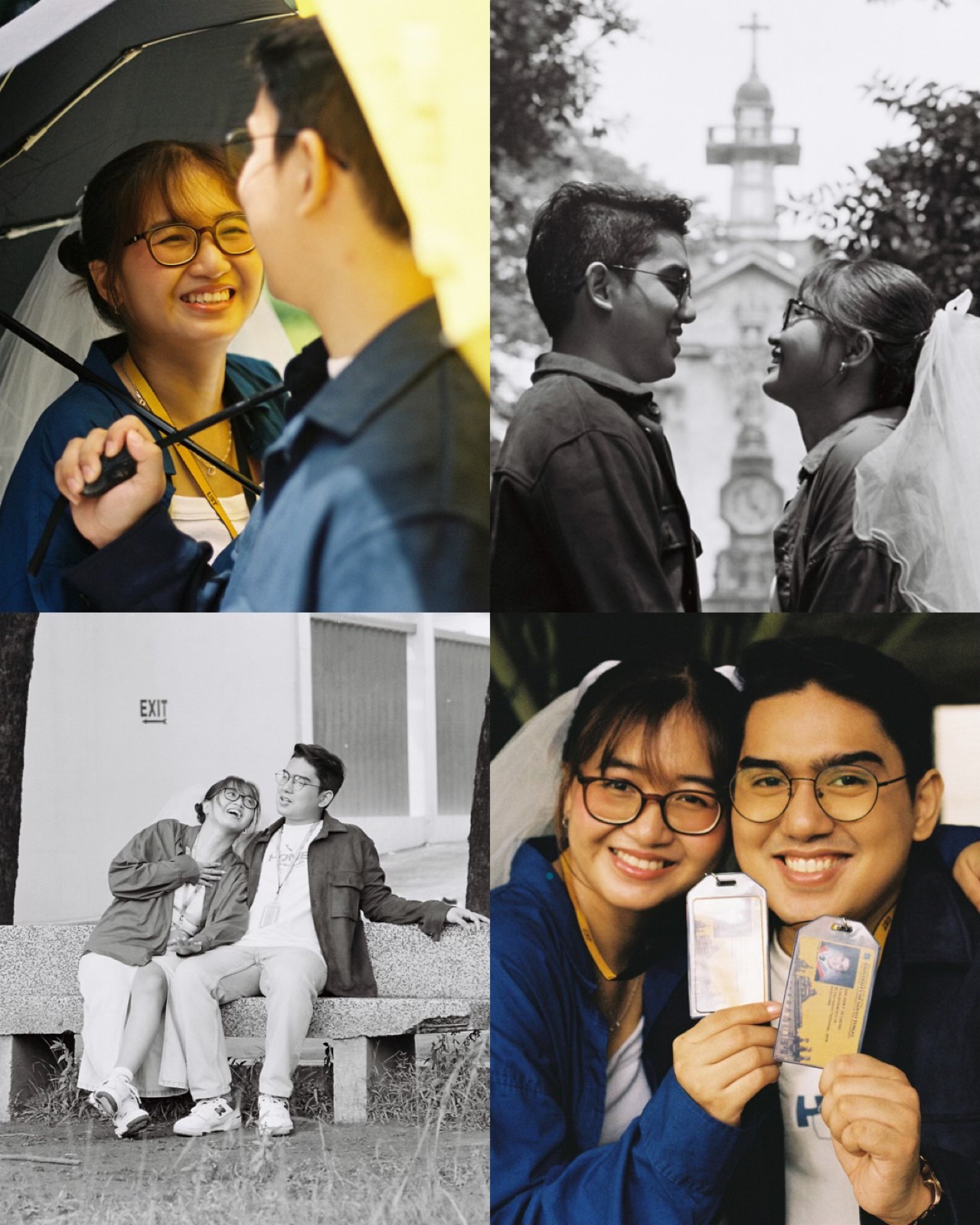 This Couple Shoots a Korean-Inspired Prenup at the University Where They First Met