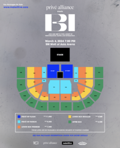B.I Fan Meet seat map tickets