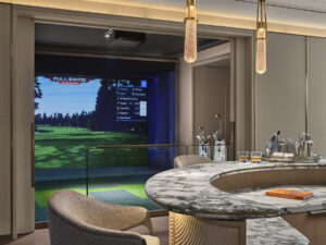 State of the art full swing golf simulator with 48 renowned courses