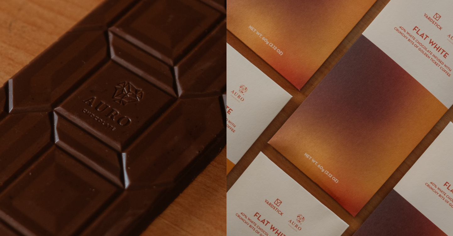 LOOK: The Flat White Chocolate Bar by Yardstick Coffee and Auro Chocolate Is Our New Favorite Treat! 1 auro chocolate yardstick coffee flat white chocolate bar
