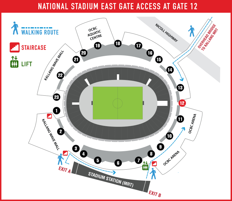 National Stadium Viewing Map Lift