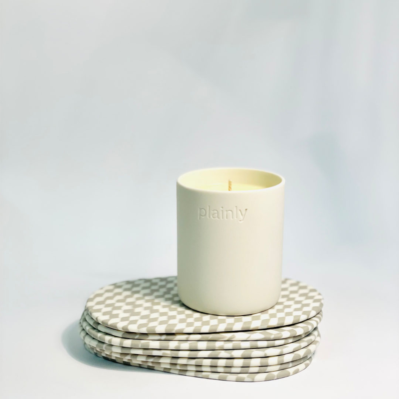 Plainly Candles From Munich Are Now Available in Spruce Gallery 1 plainly candle white