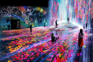 rsz universe of water particles transcending boundaries flowers and people cannot be controlled but live together © teamlabaiba tokyo © teamlab