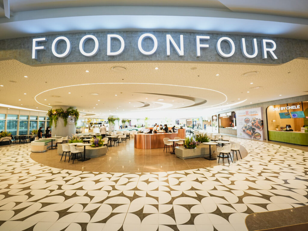2 Food On Four at SM Aura is where modern design meets a bright space for a stylish and memorable dining experience