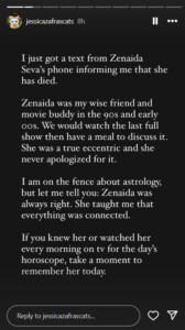 Zenaida Seva death