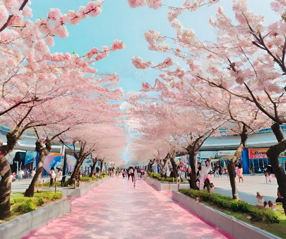 Cherry Blossoms in the Philippines Mall of Asia