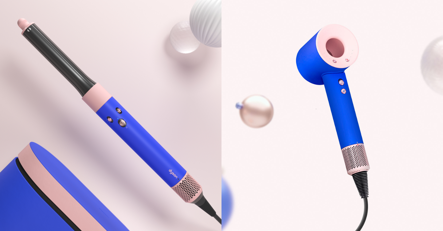 Dyson Blue Blush Limited Edition Colorway | Dyson Airwrap multi-styler, Dyson Supersonic hair dryer