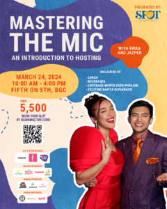Erika Kristensen and Jazper Tiongson hosting workshop