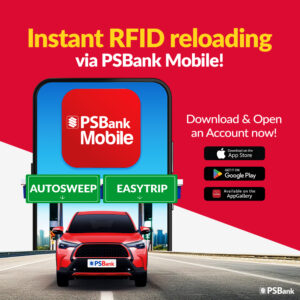 Easytrip and Autosweep RFIDs with PSBank