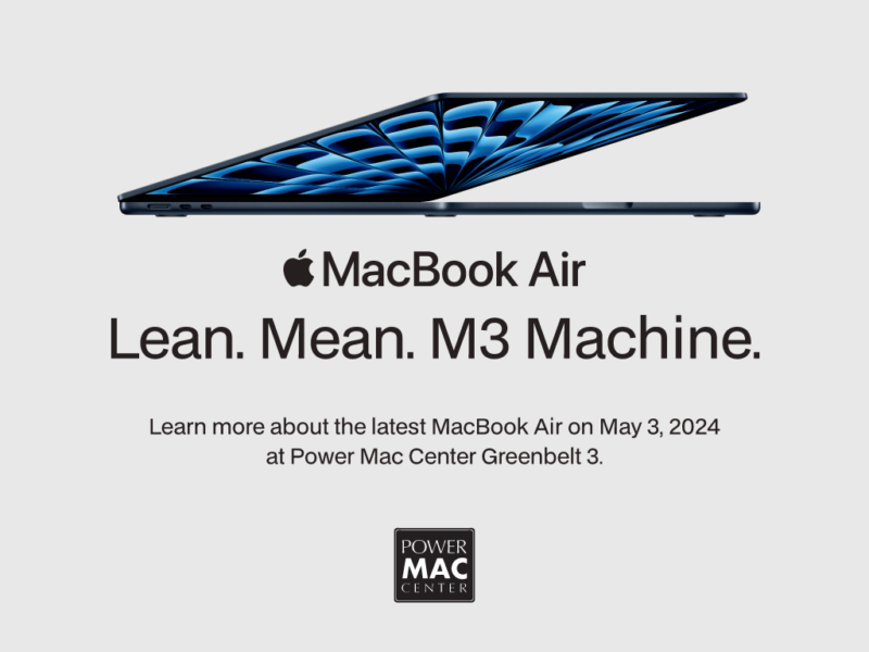 Power Mac Center to hold MacBook Air M3 launch