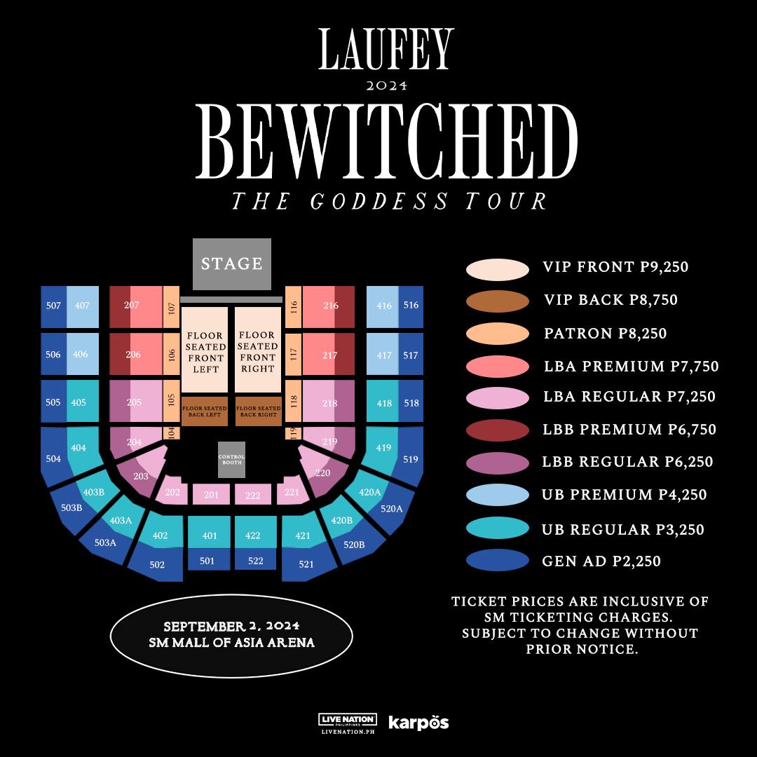 laufey bewitched goddess manila seat plan