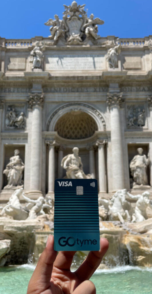 GoTyme Bank Visa debit card Rome