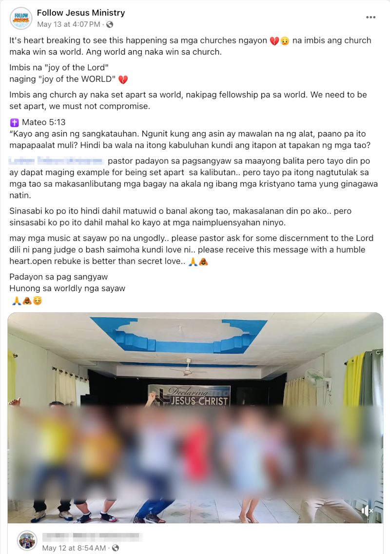 Religious Page “Heartbroken” by Local Church Group That Danced BINI’s Salamin, Salamin; Calls It a “Witchcraft Song” 2 bini salamin salamin dance local church group