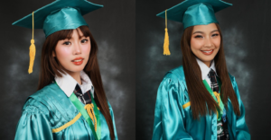 LOOK: BINI's Maloi and Colet Graduate from Senior High School 1 BINI Maloi and Colet graduation photo