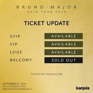 Bruno Major's 2024 Manila Concert Has a Second Show Date 2 Bruno Major live in Manila