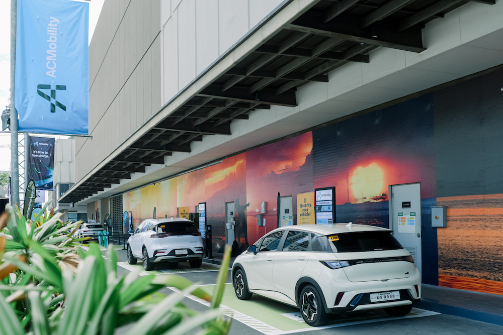 ACMobility | New Charging Hub for Electric Vehicles Opens at Ayala Malls Manila Bay