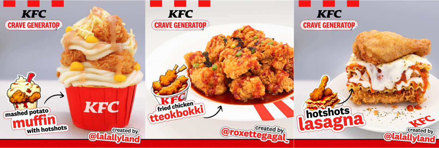 LOOK: KFC Asked Fans to Imagine the Craziest Snacks, and KFC Made Them Real! 4 LOOK: KFC Asked Fans to Imagine the Craziest Snacks, and KFC Made Them Real!