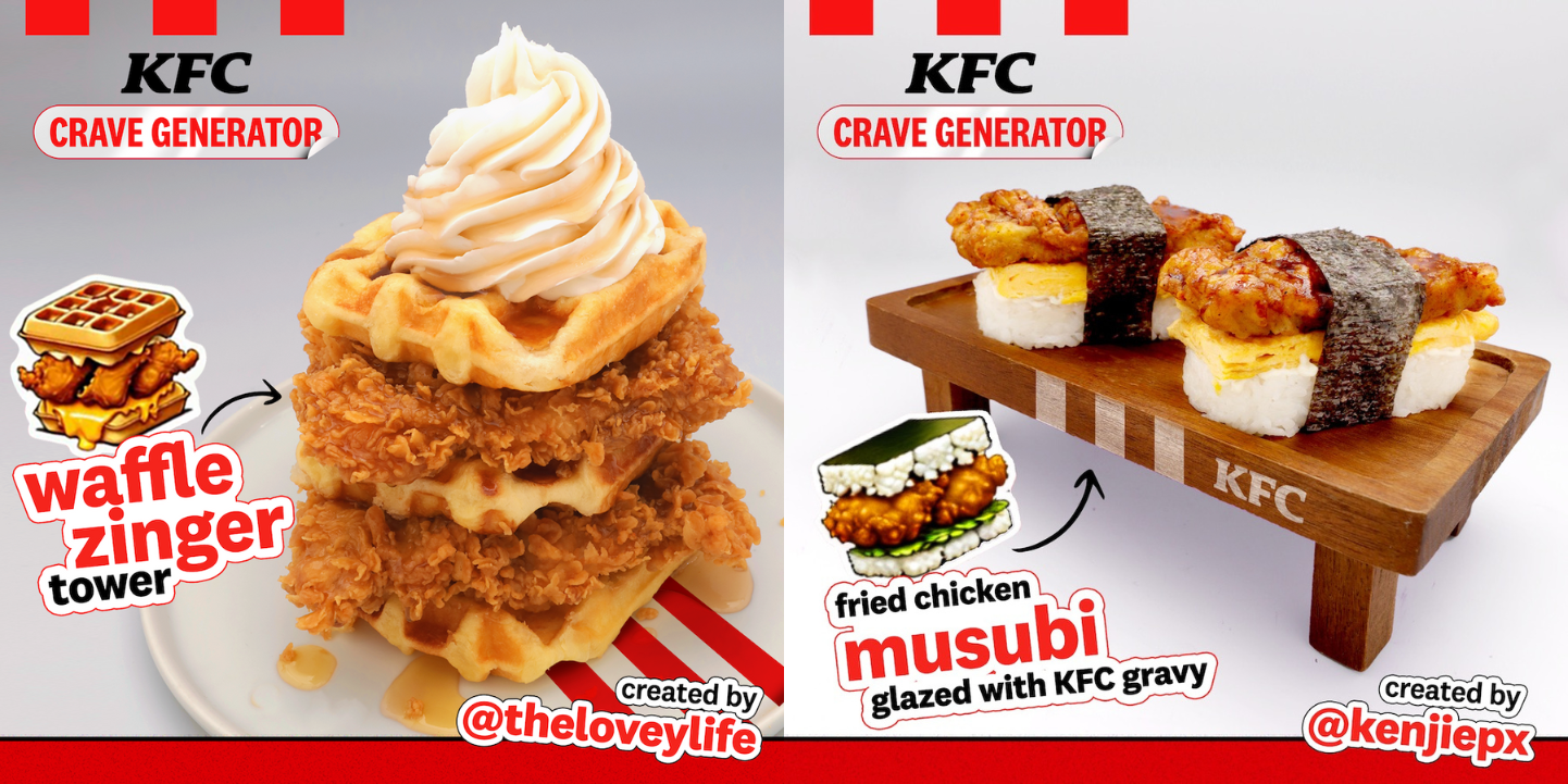 LOOK: KFC Asked Fans to Imagine the Craziest Snacks, and KFC Made Them Real! 2 LOOK: KFC Asked Fans to Imagine the Craziest Snacks, and KFC Made Them Real!